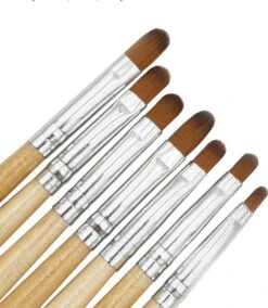 Kunstnagel Penselen Set - Acryl - Gel - Polygel - Gellak - Hoge Kwaliteit - 7 Maten - Kwast - Nepnagels - Gratis Verzenden