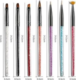 Acrylpenselen- 7 Stuks - Nagel Decoratie - Acrylnagels - Arcyl Penselen - Acryl - Nagels - Polygel - Penselen - Nagellak - Gelnagels - Gereedschap - Nagelstyliste - Gellak - Nagelgereedschap - Schoencadeautje -Essie 1134x1200 3