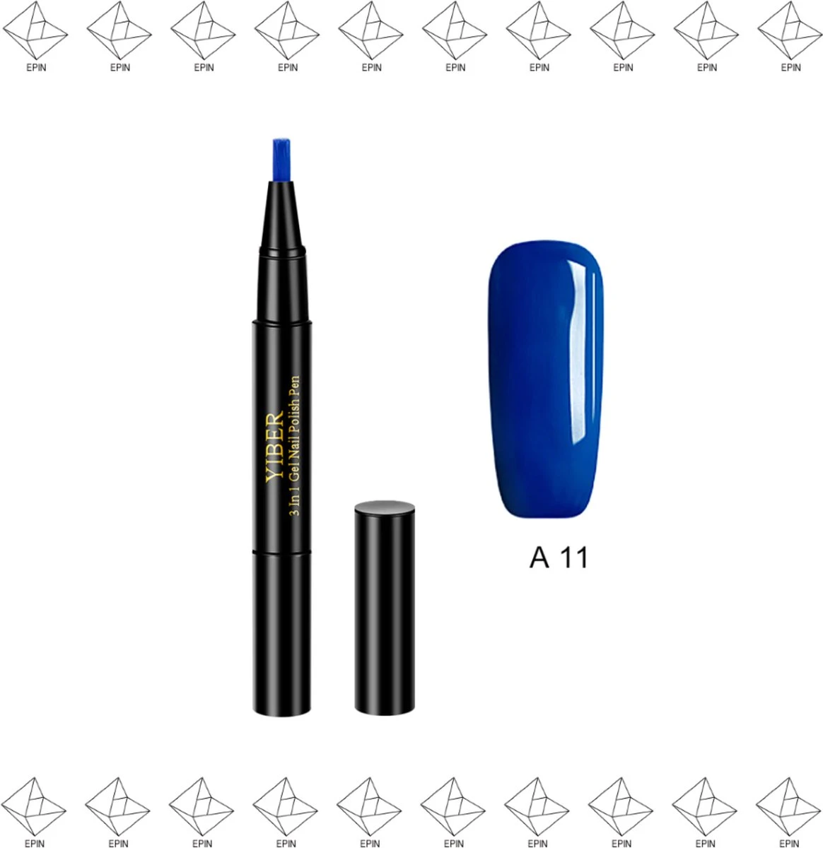 Merkloos EPIN | Nagellak Pen | Gel Nagellak | Makkelijk Mooie Nagels | BLAUW 1 Merkloos EPIN | Nagellak Pen | Gel Nagellak | Makkelijk Mooie Nagels | BLAUW