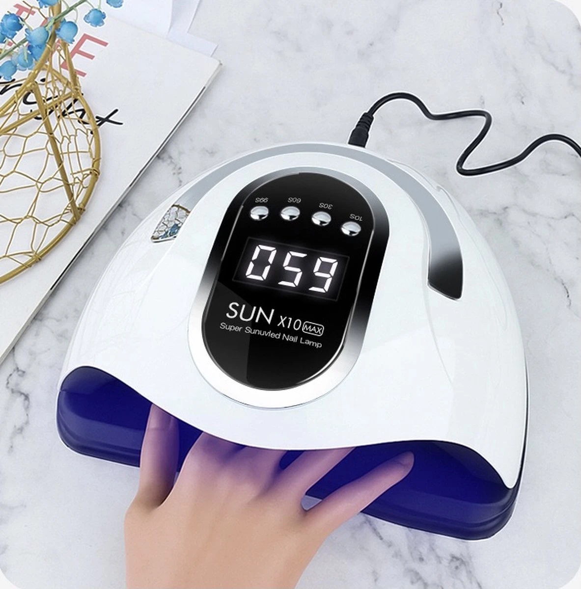 2022 Nageldroger - 280W/66 LEDs - Nagellamp - Nieuw Nageldroger - Wit/Zwart - Manicure/Pedicure Handen En Voeten - Gellak - Gelnagels - Acrylnagels - Top Coat - Matte Top Coat - Led Nagellamp - Uv Nagellamp - Nagels - Nagellak Droger - Tafellamp 1 2022 Nageldroger - 280W/66 LEDs - Nagellamp - Nieuw Nageldroger - Wit/Zwart - Manicure/Pedicure Handen En Voeten - Gellak - Gelnagels - Acrylnagels - Top Coat - Matte Top Coat - Led Nagellamp - Uv Nagellamp - Nagels - Nagellak Droger - Tafellamp