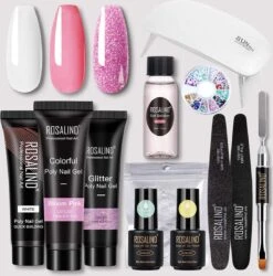 Polygel- Polygel Kit- Polygel Nagels- Polygel Kleuren- 30ML - Polygel Set- 3 Kleuren Polygel - Gel Solution - Nale File 2 - Nail Brush 1 - 12 PCS Tips 1 - Decoration - Nagellamp - Base Gel - Top Coat 1