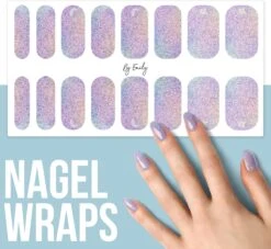By Emily - Nagel Wrap - | Galaxy Dream | 16 Stickers | Nail Wrap | Nail Art | Trendy | Design | Nagellakvrij | Eenvoudig | Nagel Wrap | Nagel Stickers | Folie | Zelfklevend | Sjablonen