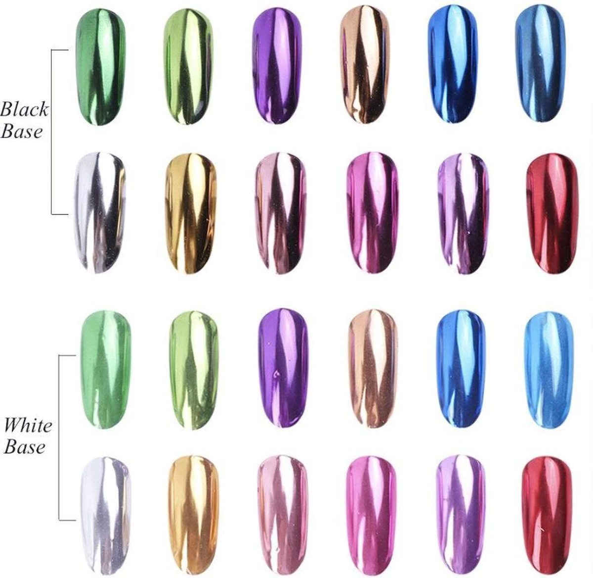 GUAPÀ - Holografische Glitter Poeder Set - Roze & Zilver & Goud - Nail Art & Nagel Decoratie- 3 Stuks 3 GUAPÀ - Holografische Glitter Poeder Set - Roze & Zilver & Goud - Nail Art & Nagel Decoratie- 3 Stuks - Afbeelding 3