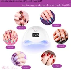 Bella Pure 48W Nageldroger - Vinger- En Teennagels - Bewegingssensor En Timer - 24 LED's -Essie 1200x1183 1