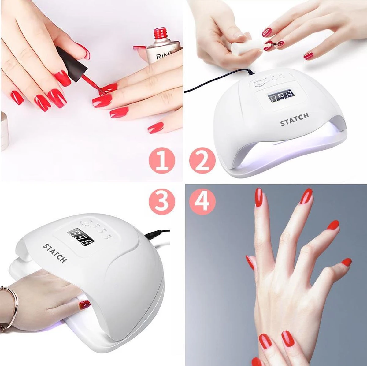 Statch LED Nageldroger Voor Gelnagels - Inclusief Bewegingssensor En Timer – 36LED Lampen- LCD Display 7 Statch LED Nageldroger Voor Gelnagels - Inclusief Bewegingssensor En Timer – 36LED Lampen- LCD Display - Afbeelding 7