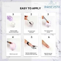 Bone Vista® Acryl Nagels Starterspakket - Wit, Roze & Transparant - Professionele Kunstnagels 9 Bone Vista® Acryl Nagels Starterspakket - Wit, Roze & Transparant - Professionele Kunstnagels -Essie 1200x1200 1017