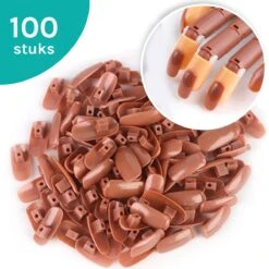 Nagel Tips - Oefenhand Nageltips - Kunstnagels - Nailtrainer - Nail Tips - 100 Stuks
