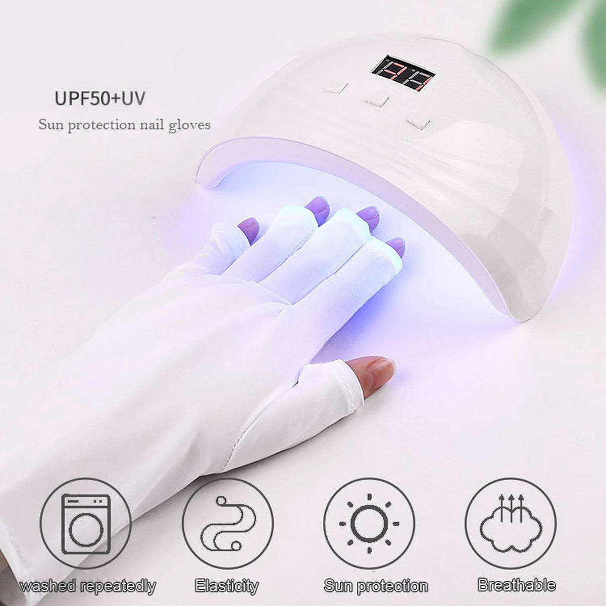 Anti | UV | Stralings Beschermings | Handschoenen | UV Lamp | UV Handschoenen| Nageldrogerlamp | Manucure | Gel Nagels 1 Anti | UV | Stralings Beschermings | Handschoenen | UV Lamp | UV Handschoenen| Nageldrogerlamp | Manucure | Gel Nagels