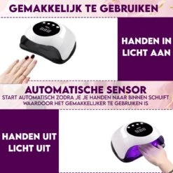 Maxi Nageldroger Pro - 168W - Uv Lamp - Nageldroger Lamp - Nageldroger Voor Gelnagels - Geschikt Voor Elke Nagel Gellak -Essie 1200x1200 394