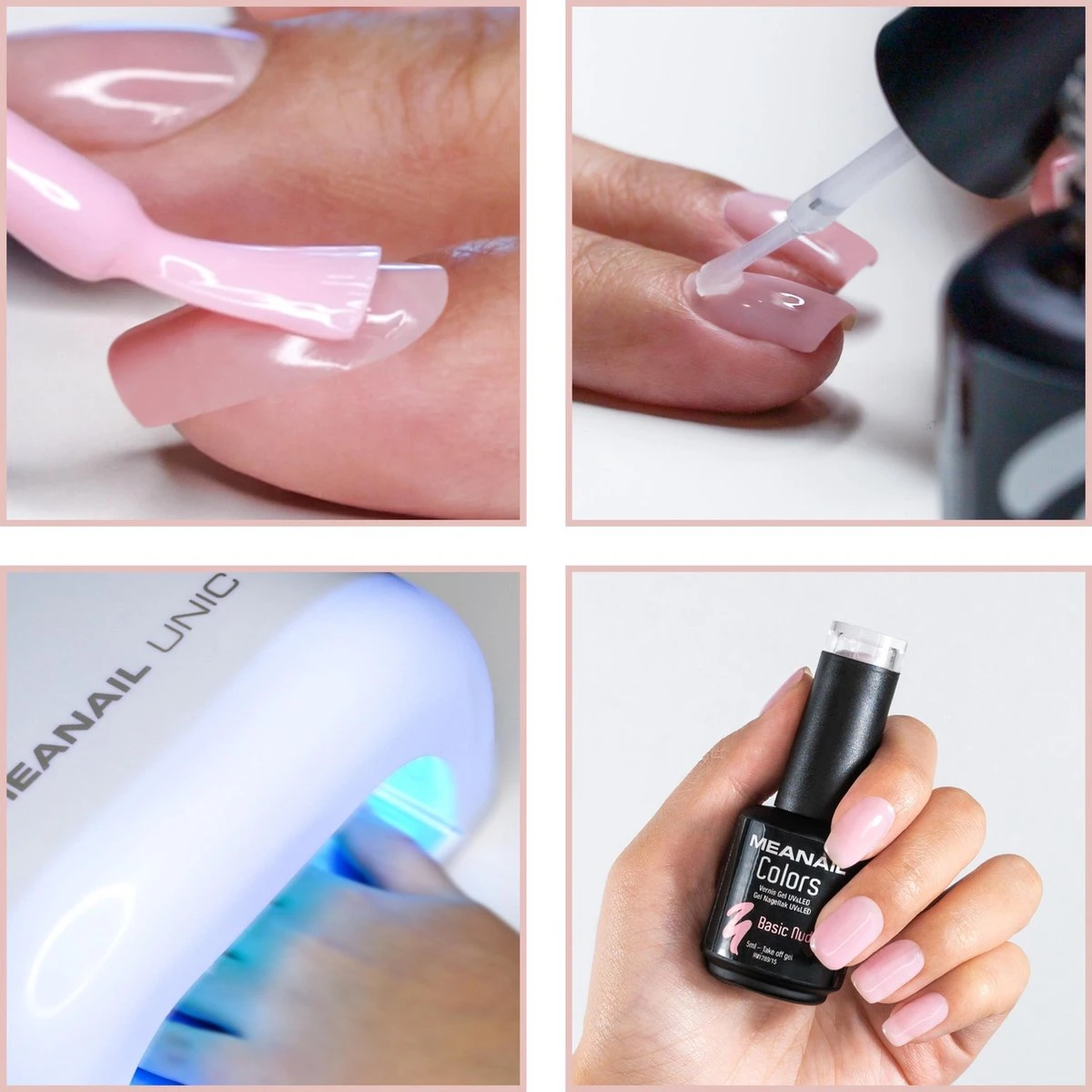 Méanail - Gellak – Led Lamp 48w - Gellak Starterspakket - Gel Nagellak - Basic Nude 4 Méanail - Gellak – Led Lamp 48w - Gellak Starterspakket - Gel Nagellak - Basic Nude - Afbeelding 4