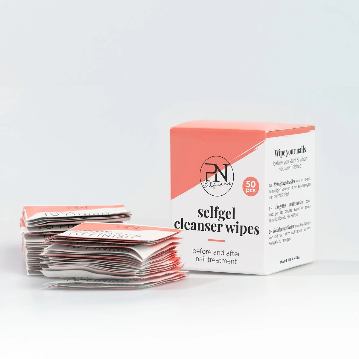 PN Selfcare - Nail Wipes - Set Van 50 Stuks - Nageldoekjes - Reiniging Voor Gellak & Nagellak 3 PN Selfcare - Nail Wipes - Set Van 50 Stuks - Nageldoekjes - Reiniging Voor Gellak & Nagellak - Afbeelding 3