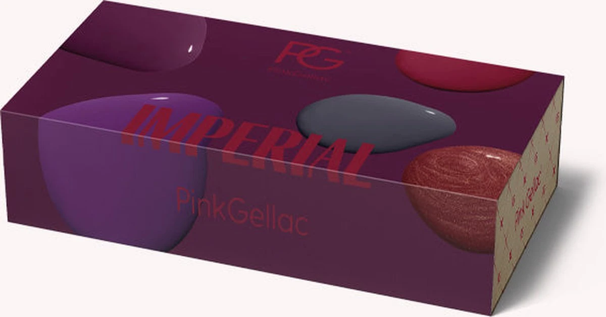 Pink Gellac - Color Box Imperial - Gellak - Set Van 5 Donkere Kleuren - Vegan 3 Pink Gellac - Color Box Imperial - Gellak - Set Van 5 Donkere Kleuren - Vegan - Afbeelding 3