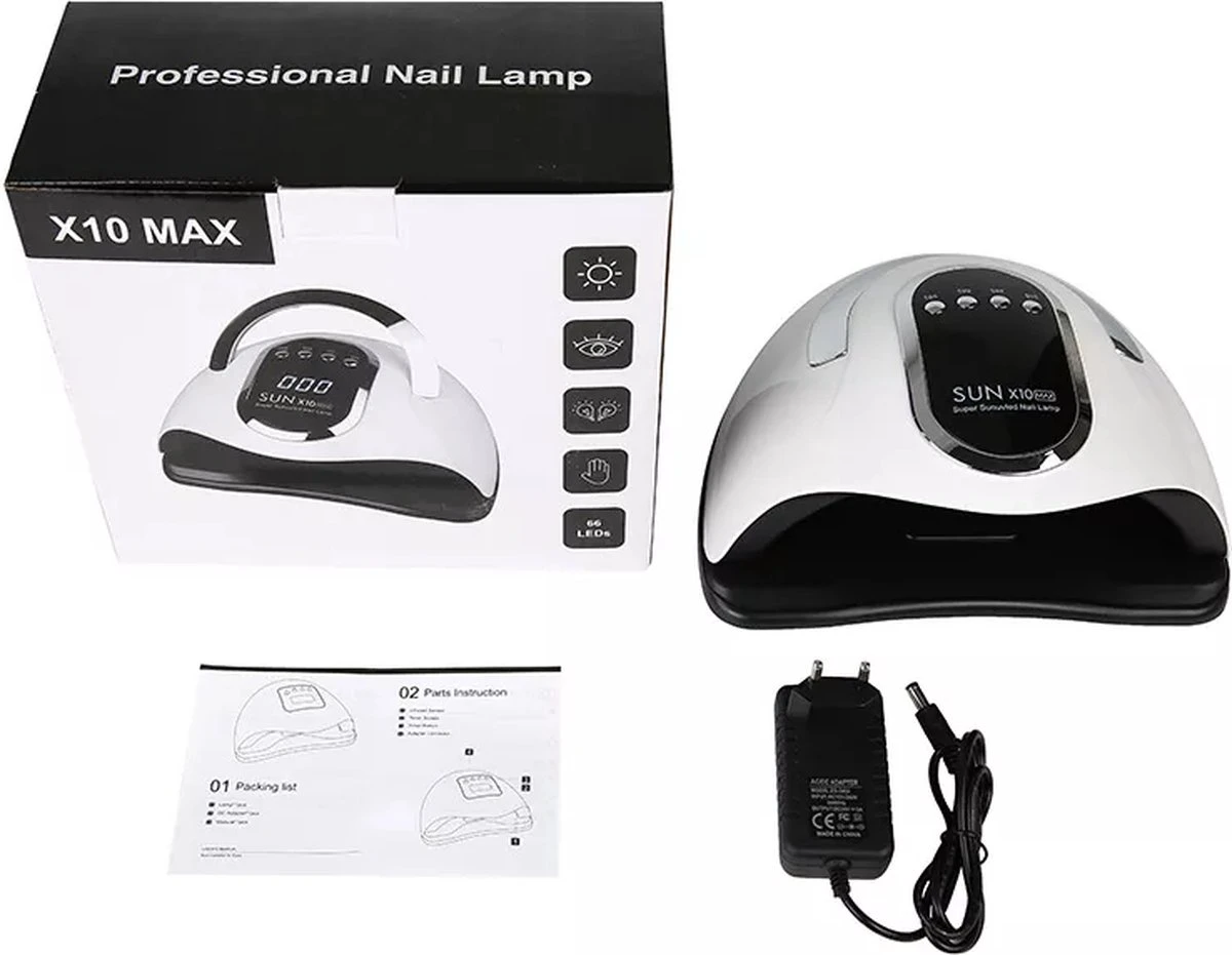 280 Watt UV LED Lamp Nagels - 66 Leds - SUN X10 MAX - Nagel UV Lamp - Gellak Lamp - Nagellamp - Nagellamp Led - Nagellamp Voor Gel Nagellak - Nagellamp Led Uv - Nagellamp Uv - Nagellamp Gelnagels - Gellak - Nageldroger 7 280 Watt UV LED Lamp Nagels - 66 Leds - SUN X10 MAX - Nagel UV Lamp - Gellak Lamp - Nagellamp - Nagellamp Led - Nagellamp Voor Gel Nagellak - Nagellamp Led Uv - Nagellamp Uv - Nagellamp Gelnagels - Gellak - Nageldroger - Afbeelding 7