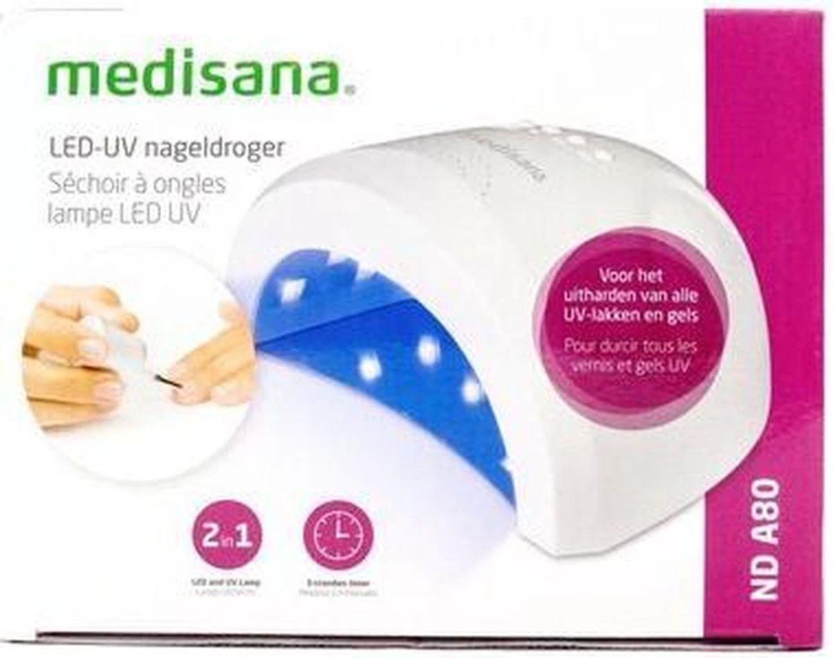 Medisana LED- UV Nageldroger - LED Lamp - UV-lakken - Nagel Timer - Nageldrogerlamp 5 Medisana LED- UV Nageldroger - LED Lamp - UV-lakken - Nagel Timer - Nageldrogerlamp - Afbeelding 5