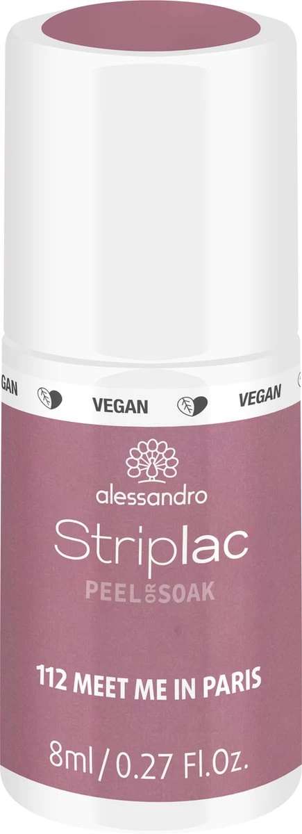 Alessandro Striplac Peel Or Soak - Gellak - 112 Meet Me In Paris - 8 Ml 1 Alessandro Striplac Peel Or Soak - Gellak - 112 Meet Me In Paris - 8 Ml