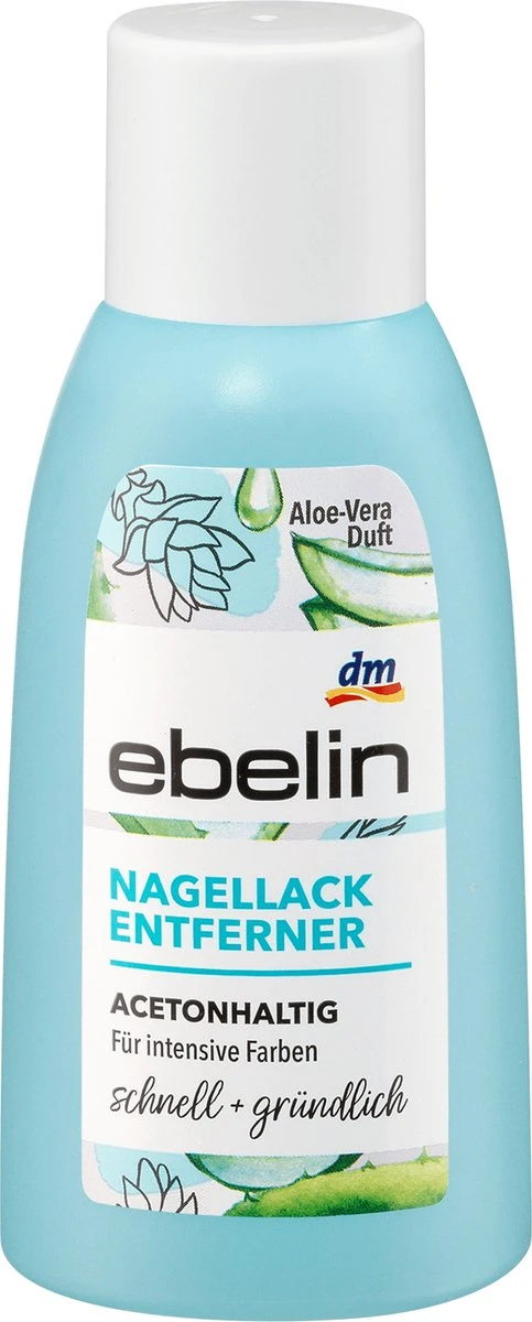 Ebelin Nagellakremover Met Aceton - Met Aloë Vera Geur, 125 Ml 1 Ebelin Nagellakremover Met Aceton - Met Aloë Vera Geur, 125 Ml