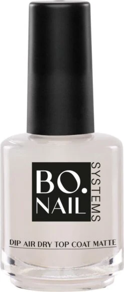 BO.NAIL BO.NAIL Dip Air Dry Top Coat Matte (15ml) - 25 Gram - Dip Poeder Nagels - Dipping Powder Gel