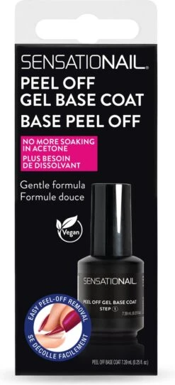 Sensationail Peel Off Gel Base Coat - 71791 5 Sensationail Peel Off Gel Base Coat - 71791 -Essie 547x1200 3