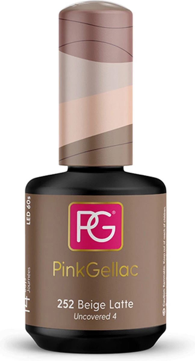 Pink Gellac - Beige Latte - Gellak - Vegan - Beige - Glanzend - 15ml 8 Pink Gellac - Beige Latte - Gellak - Vegan - Beige - Glanzend - 15ml - Afbeelding 8
