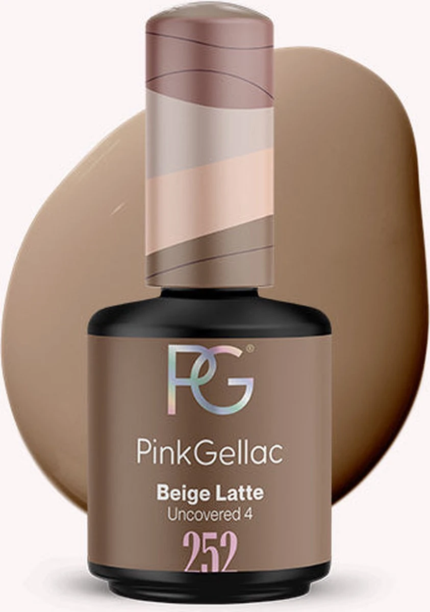 Pink Gellac - Beige Latte - Gellak - Vegan - Beige - Glanzend - 15ml 12 Pink Gellac - Beige Latte - Gellak - Vegan - Beige - Glanzend - 15ml - Afbeelding 12